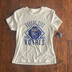 Kansas City Royals White Kids T-Shirt L(10/12)